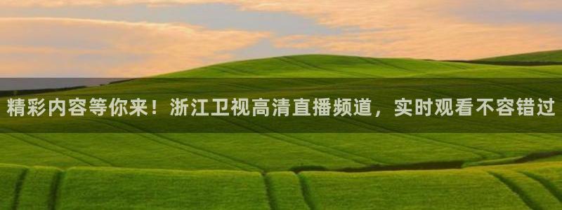 绿茵直播足球：精彩内容等你来！浙江卫视高清直播频道，实时观看不容错过