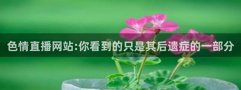 绿茵体育在线观看：色情直播网站:你看到的只是其后遗症的一部分